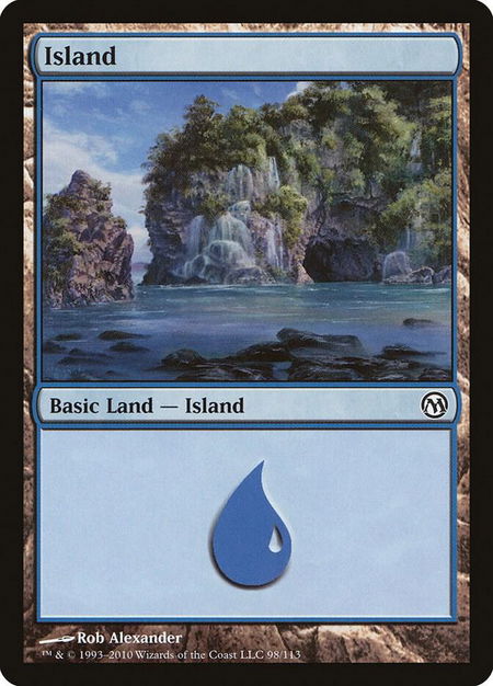 Island (98) - Duels of the Planeswalkers Magic: The Gathering trading card