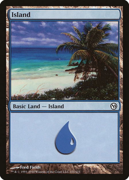 Island (101) - Duels of the Planeswalkers Magic: The Gathering trading card