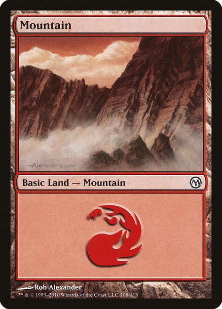 Mountain (106) - Duels of the Planeswalkers Magic: The Gathering trading card