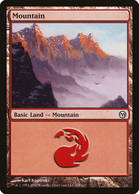 Mountain (108) - Duels of the Planeswalkers Magic: The Gathering trading card