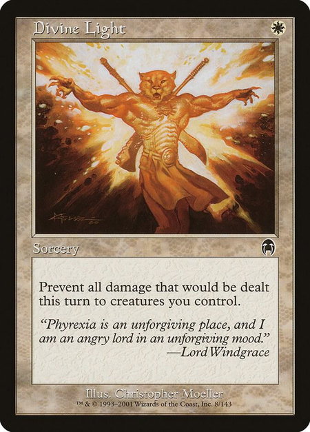 Divine Light - Apocalypse Magic: The Gathering trading card