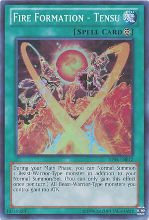 Fire Formation - Tensu - Astral Pack 4 YuGiOh trading card