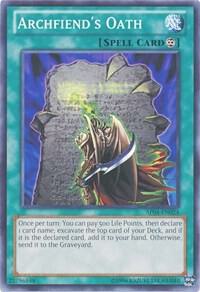 Archfiend's Oath trading card from Astral Pack 4 Archfiend's Oath - Astral Pack 4 YuGiOh trading card