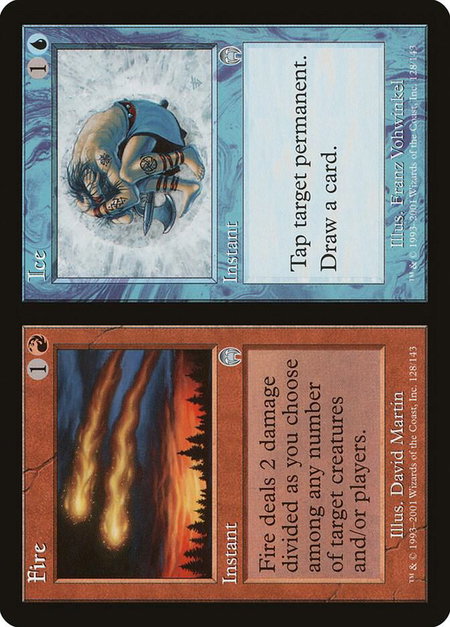 Fire // Ice - Apocalypse Magic: The Gathering trading card