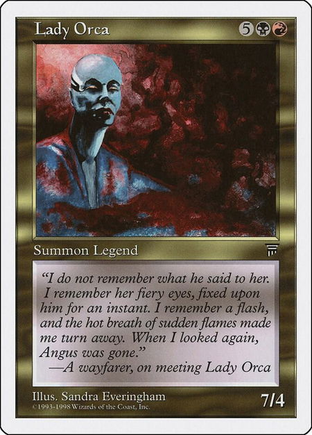 Lady Orca trading card from Anthologies Lady Orca - Anthologies Magic: The Gathering trading card