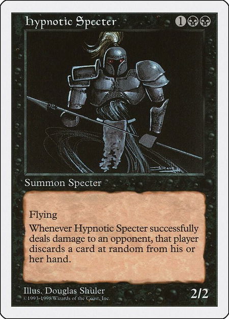 Hypnotic Specter trading card from Anthologies Hypnotic Specter - Anthologies Magic: The Gathering trading card