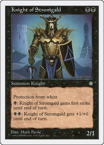 Knight of Stromgald - Anthologies (ATH) #26 - Uncommon Magic: The Gathering Trading Card