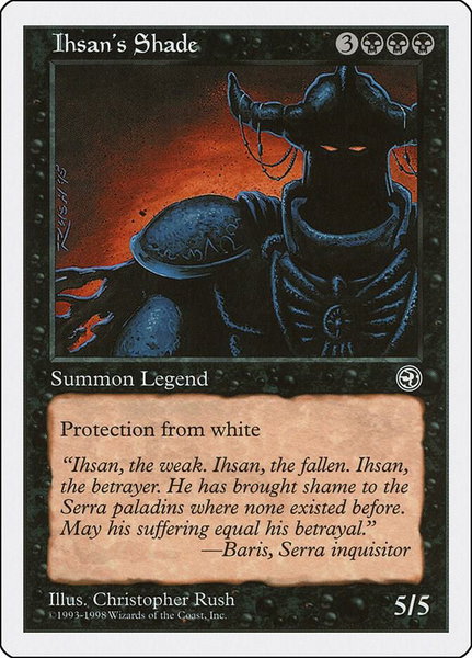 Ihsan's Shade - Anthologies Magic: The Gathering trading card