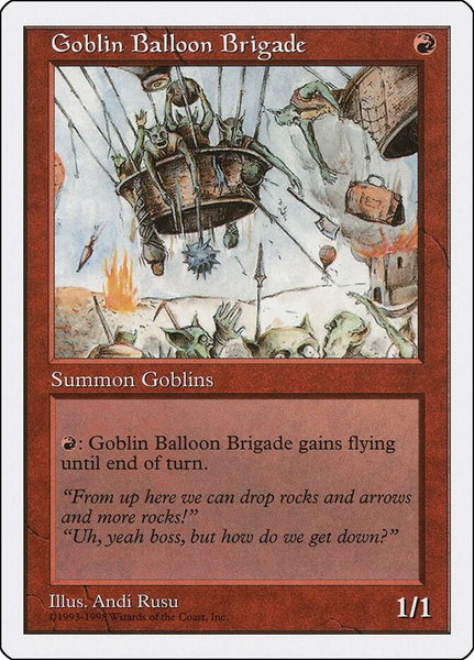Goblin Balloon Brigade - Anthologies Magic: The Gathering trading card