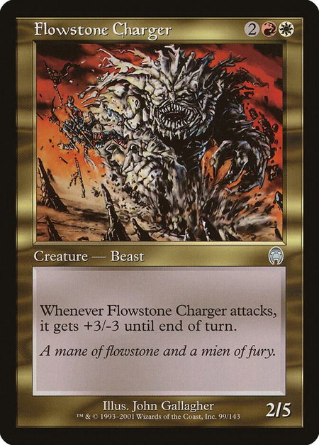 Flowstone Charger - Apocalypse Magic: The Gathering trading card