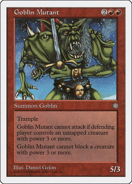 Goblin Mutant trading card from Anthologies Goblin Mutant - Anthologies Magic: The Gathering trading card