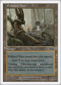 Polluted Mire - Anthologies (ATH) #74 - Land Magic: The Gathering Trading Card