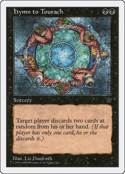 Hymn to Tourach trading card from Anthologies Hymn to Tourach - Anthologies Magic: The Gathering trading card