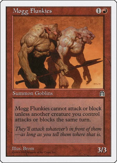 Mogg Flunkies trading card from Anthologies Mogg Flunkies - Anthologies Magic: The Gathering trading card