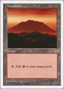 Mountain (Mirage) - Anthologies (ATH) #83 - Land Magic: The Gathering Trading Card