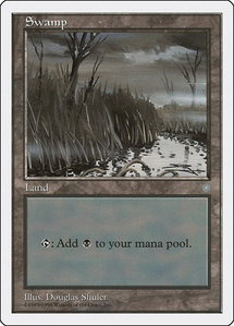 Swamp (Ice Age) - Anthologies (ATH) #80 - Land Magic: The Gathering Trading Card