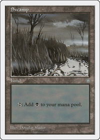 Swamp (Ice Age) - Anthologies (ATH) #80 - Land Magic: The Gathering Trading Card