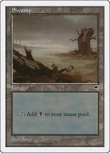 Swamp (Tempest) - Anthologies (ATH) #81 - Land Magic: The Gathering Trading Card