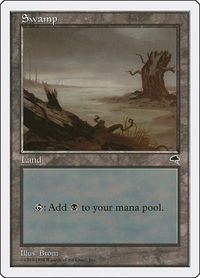 Swamp (Tempest) - Anthologies (ATH) #81 - Land Magic: The Gathering Trading Card
