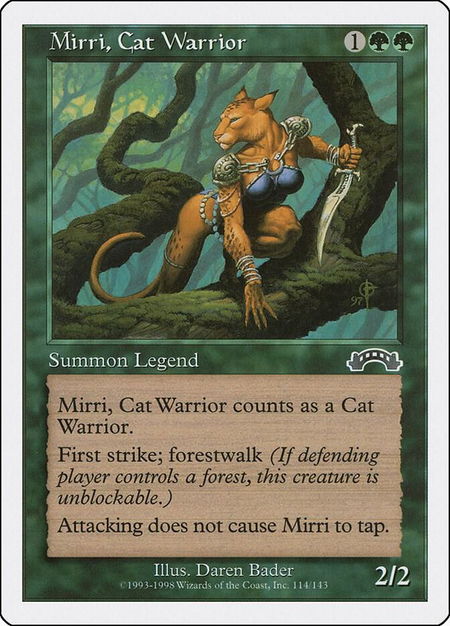 Mirri, Cat Warrior - Anthologies Magic: The Gathering trading card