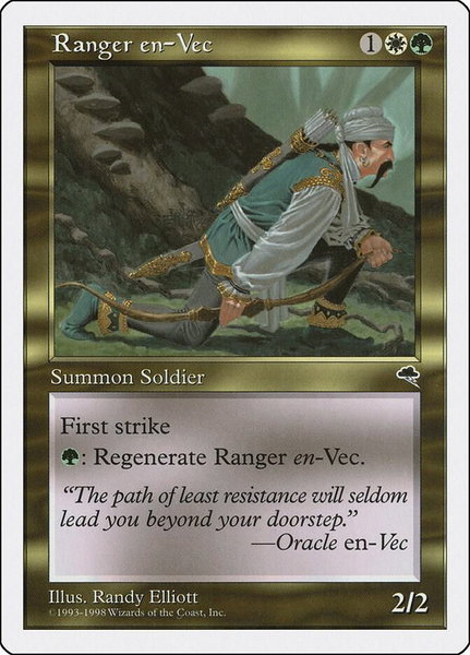 Ranger en-Vec trading card from Anthologies Ranger en-Vec - Anthologies Magic: The Gathering trading card