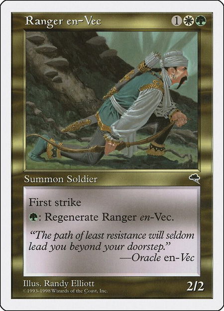 Ranger en-Vec trading card from Anthologies Ranger en-Vec - Anthologies Magic: The Gathering trading card