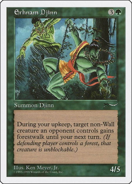Erhnam Djinn - Anthologies Magic: The Gathering trading card