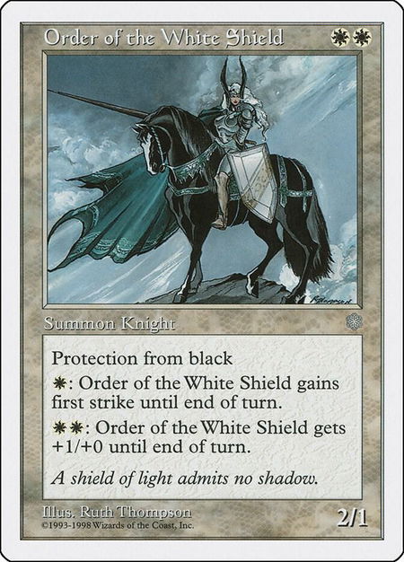 Order of the White Shield - Anthologies Magic: The Gathering trading card