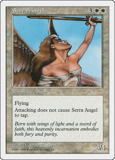 Serra Angel - Anthologies Magic: The Gathering trading card