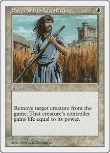 Swords to Plowshares - Anthologies (ATH) #16 - Uncommon Magic: The Gathering Trading Card