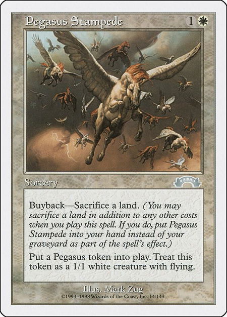 Pegasus Stampede - Anthologies Magic: The Gathering trading card