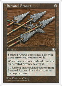 Serrated Arrows - Anthologies (ATH) #70 - Uncommon Magic: The Gathering Trading Card