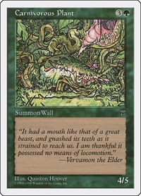 Carnivorous Plant - Anthologies (ATH) #53 - Common Magic: The Gathering Trading Card