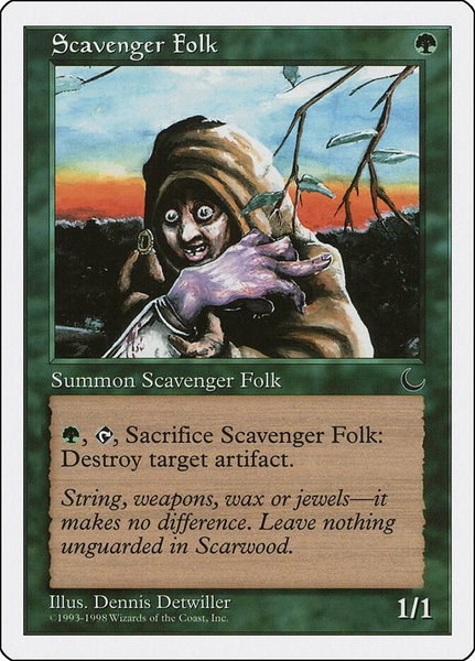 Scavenger Folk trading card from Anthologies Scavenger Folk - Anthologies Magic: The Gathering trading card