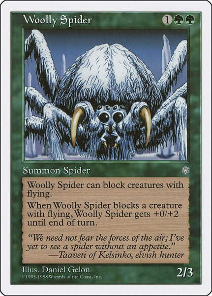 Woolly Spider - Anthologies Magic: The Gathering trading card