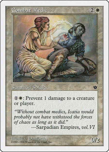 Combat Medic trading card from Anthologies Combat Medic - Anthologies Magic: The Gathering trading card