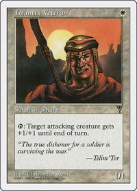 Infantry Veteran - Anthologies (ATH) #8 - Common Magic: The Gathering Trading Card