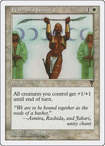 Warrior's Honor - Anthologies (ATH) #17 - Common Magic: The Gathering Trading Card