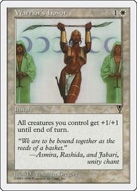 Warrior's Honor - Anthologies (ATH) #17 - Common Magic: The Gathering Trading Card