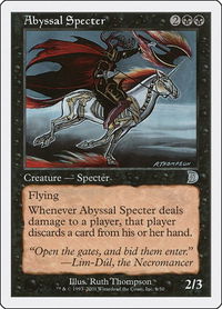 Abyssal Specter - Deckmasters Garfield vs Finkel (DKM) #1 - Uncommon Magic: The Gathering Trading Card