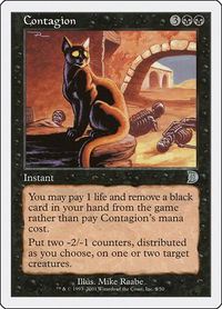 Contagion - Deckmasters Garfield vs Finkel (DKM) #2 - Uncommon Magic: The Gathering Trading Card