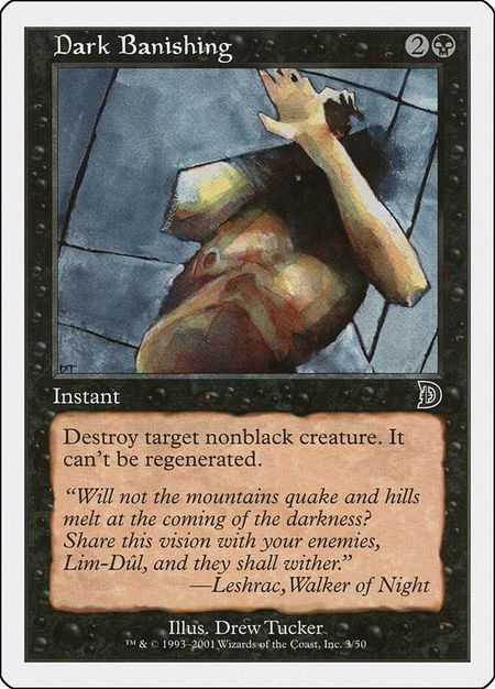 Dark Banishing - Deckmasters Garfield vs Finkel Magic: The Gathering trading card