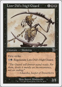 Lim-Dul's High Guard (6a) - Deckmasters Garfield vs Finkel (DKM) #6a - Common Magic: The Gathering Trading Card
