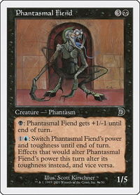 Phantasmal Fiend (8a) - Deckmasters Garfield vs Finkel (DKM) #8a - Common Magic: The Gathering Trading Card