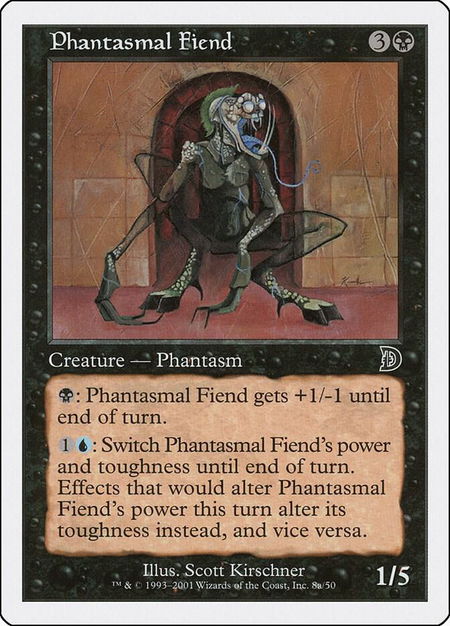 Phantasmal Fiend (8a) - Deckmasters Garfield vs Finkel Magic: The Gathering trading card