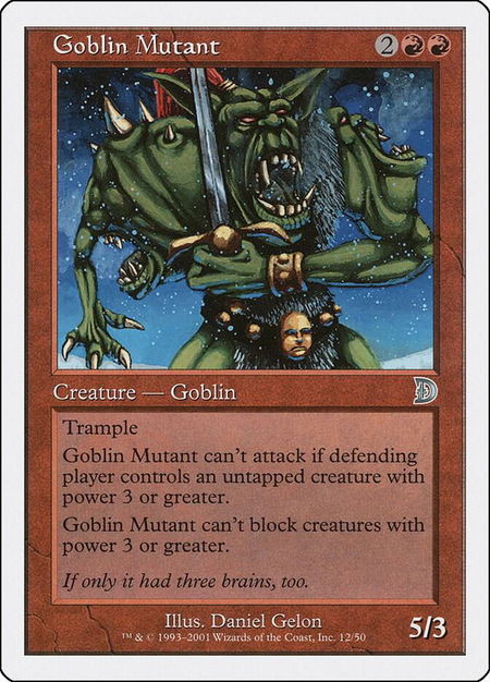 Goblin Mutant - Deckmasters Garfield vs Finkel Magic: The Gathering trading card