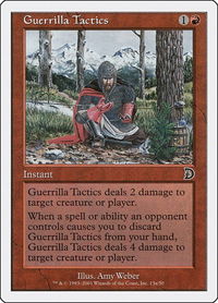 Guerrilla Tactics (13a) - Deckmasters Garfield vs Finkel (DKM) #13a - Common Magic: The Gathering Trading Card