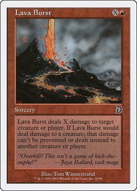 Lava Burst - Deckmasters Garfield vs Finkel (DKM) #16 - Common Magic: The Gathering Trading Card