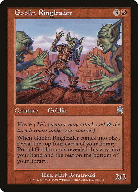 Goblin Ringleader - Apocalypse Magic: The Gathering trading card