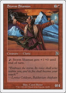 Storm Shaman (21a) - Deckmasters Garfield vs Finkel (DKM) #21a - Common Magic: The Gathering Trading Card